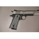 Hogue Govt. Model S&amp;A Mag Well Piranha Grip G-10 - G-Mascus Black/Gray 45127-BLKGRY