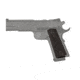Hogue Govt. Model Checkered Aluminum - Matte Black Anodized 45170