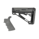 Hogue Grooved Beavertail Grip &amp; Collapsible Buttstock Kit, AR-15/M16, Mil-Spec Buffer Tube, Slate Grey, Universal, 15556