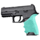 Hogue HandAll Beavertail Grip Sleeve, Sig Sauer P320 Compact, Aqua 17614