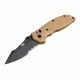 Hogue HK Exemplar 3.25in Pivot Lock Folder Clip Point Partially Serrated Blade, Black Finish, G10 Scales, Flat Dark Earth 54153