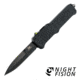 Hogue HK Incursion OTF Automatic Folding Knife, 3.9in, Bayonet Blade, Black Finish Aluminum Handle, 54095