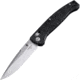 Hogue Mysto 3.4in ABLE Lock Folding Knife, CPM MagnaCut Stainless Steel, Drop Point Blade, Richlite Black Diamond/Metal Element Handle, 24457