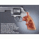 Hogue Dan Wesson Large Frame Tulipwood Top Finger Groove, Stripe/Cap 58740