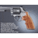 Hogue Dan Wesson Small Frame Tulipwood Top Finger Groove, Stripe/Cap, Checkered 57741