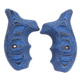 Hogue Kimber K6 Bantam Grip, Piranha, G10, Blue Lava, 41638