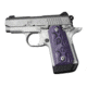 Hogue Kimber Micro 9 Ambidextrous Grip, Smooth, G10, Purple Lava, 39748
