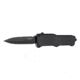 Hogue Mini Incursion Automatic Folding Knife, 3.1in, Double Edge Blade, Black Finish, Matte Black Handle, 54076-EXLKRL