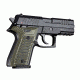 Hogue Rex Zero 1 Compact Grip, Piranha, G10 G-Mascus, Green Lava, 93128