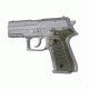 Hogue Rex Zero 1 Compact Grip, Piranha, G10 G-Mascus, Green Lava, 93128