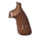 Hogue S&amp;W Jerry Miculek Logo Series N-Frame Conversion Square Butt Grip, Pau Ferro, Checkered 190664