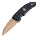 Hogue SIG A01-MicroSwitch Emperor Scorpion Folder, 2.75in Wharncliffe Blade - FDE PVD Finish Solid Black G10 Frame, 16100