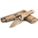 Hogue Sig K320 M17/M18 Folding Knife, 3.5in, Drop Point, Partially Serrated, Coyote Tan, 36373