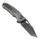 Hogue Sig K320 Tactical Folding Knife, 3.5in, Black Finish, CPM-S30V, Tanto, Gray Handle, Polyamide Nylon 12 Handle, 36362