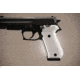 Hogue SIG Sauer P220 American Checkered Aluminum - Brushed Gloss Clear Anodized 20175