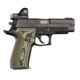 Hogue SIG Sauer P226 Contour Classic Grip, Inverse Checkered, G10 Gmascus, Green Lava, 20158