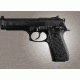 Hogue Taurus PT-99 PT-92 PT-100 PT-101 With Decocker Piranha Grip G-10 - Solid Black 99139