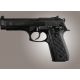 Hogue Taurus PT-99 PT-92 PT-100 PT-101 With Decocker Piranha Grip G-10 - Solid Black 99139