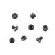 Hogue Thin Grip Govt. and Officers Model Hex Head Screws 4 and Bushings 4, Black, Black 01889