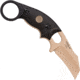 Hogue Trauma First Response Tool, 3.4in, Sheepsfoot Blade Partially Serrated, Black Cerakote Finish, Solid Black G10 Handle, 34770