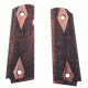 Hogue Wood Grip Panel Colt Government 1911 Reproduction Models Rosewood 45911