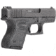 Hogue Wrapter Adhesive Grip For Glock 26, 27, 33, 39, Small Frame Sub-Compact Generation 3, Rubber Black, 18630