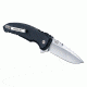 Hogue X1-Microflip Folding Knife, 2.75in Drop Point Blade, Tumble Finish Alum Frame, Matte Black 24170
