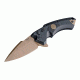Hogue X5 3.5in Sig Emperor Scorpion Folder CPM154 Spear Point Blade, FDE PVD Finish, Aluminum Frame/G10 Insert, Black 36570