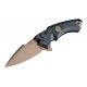 Hogue X5 3.5in Sig Emperor Scorpion Folder CPM154 Spear Point Blade, FDE PVD Finish, Aluminum Frame/G10 Insert, Black, 36570
