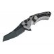 Hogue X5 3.5in Sig Tactical Folder CPM154 Wharncliffe Blade, Black Finish, Aluminum Frame/G10 Insert, Grey/Black, 36562