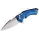 Hogue X5 Folding Knife, Tumbled Blue / Aluminum, 3.5 in, 34573-EXLRSR