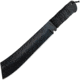 Hollywood Collectibles Rambo IV Machete,18in Black Plain,Black Leather Wrapped Handle HC9298