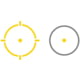 Holosun ARO MRS Advanced Rifle Optic 1x22mm Reflex Red Dot Sight, Gold 2 MOA Dot/2MOA Dot &amp; 65MOA Ring Reticle, Black, ARO-MRS-GD