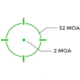 Holosun Carry Enclosed Pistol Sight w/Multiple Reticle System, Green Reticle, Black, EPS-CARRY-GR-MRS