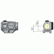 Holosun Paralow Red Dot Sight, with low mount and 1/3 co-witness high mount HS403GL