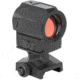 Holosun SCRS Solar Charging Rifle Sight, 2 MOA Dot/65 MOA Circle Green Reticles, Black, SCRS-GR-MRS