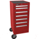 Homak 18in H2Pro Series-7 Drawer Side Cabinet, Red, Large RD08018070