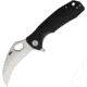 Honey Badger Knives Claw Linerlock Folding Knife, 3" satin finish D2 tool steel blade, Black textured GRN handle, HB1115