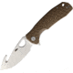 Honey Badger Knives Large Hook Linerlock Tan Folding Knife, HB1252