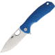 Honey Badger Knives Large Linerlock Folding Knife, 3.63 satin finish D2 tool steel blade, Blue textured GRN handle, HB1020