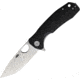 Honey Badger Knives Medium Linerlock Folding Knife, 3.13 satin finish D2 tool steel drop point blade, Black textured GRN handle, HB1016