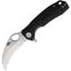 Honey Badger Knives Small Claw Linerlock Folding Knife, 2.75 satin finish 8Cr13MoV stainless blade, Black textured GRN handle, HB1141