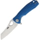 Honey Badger Knives Warncleaver Linerlock Folding Knife, 2.75" satin finish 8Cr13MoV stainless blade, Blue textured GRN handle, HB1048