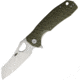 Honey Badger Knives Warncleaver Linerlock Folding Knife, 3.63 satin finish 8Cr13MoV stainless blade, Green textured GRN handle, HB1033