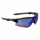 Howard Leight Acadia Safety Eyewear with Hardcoat lens coating, Black Frame, Blue Mirror Lens, One size fits most R-02218
