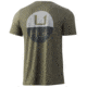 HUK Performance Fishing HUK Horizon Lines Tee - Men's, Kalamata Olive Heather, Medium, H1000254-346-M