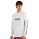 HUK Performance Fishing Pursuit Americana Fill Long Sleeve Crew - Men's, White, Large, H1200753-100-L
