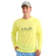 HUK Performance Fishing Pursuit Long Sleeve Crew - Men's, Vntg Chartreuse, Extra Large, H1200524-385-XL