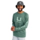 HUK Performance Fishing Icon LS Crew Shirt - Men's, North Atlantic, Large, H1200573-365-L