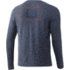 HUK Performance Fishing United L/S Pocket Tee - Men's, Sargasso Sea Heather, XL, H1000351-416-XL
